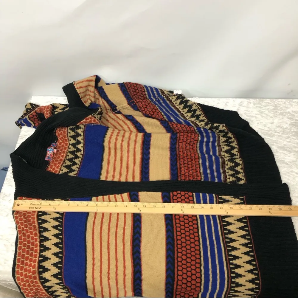 Selfie Couture Open Sweater Cardigan S/M Aztec style knitted southwest print Size undefined - Image 7