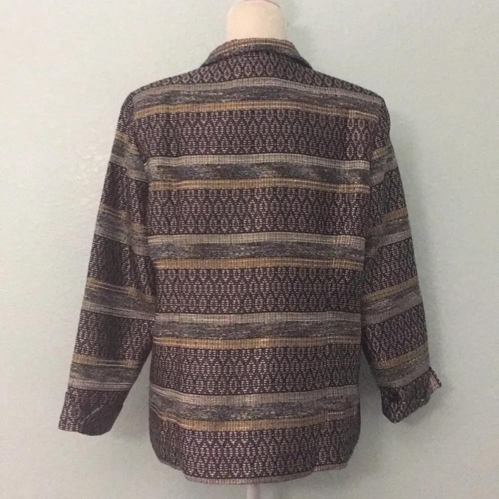 Drapers & Damons Metallic Woven Jacket Blazer 9PE - Image 5