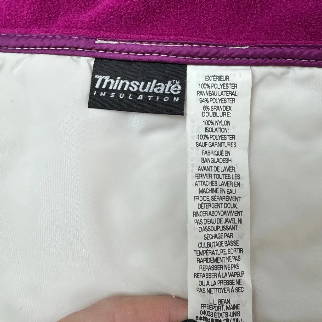 L.L.Bean Pink Ombré Quilted Puffer Vest M - Image 4