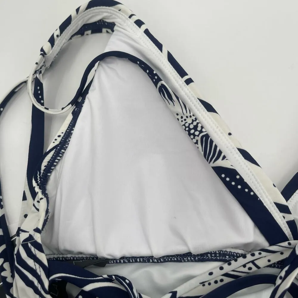 LA BLANCA Swimsuit SZ 6 The Playa One Piece NWT Indigo Blue Strappy Cross Back - Image 7