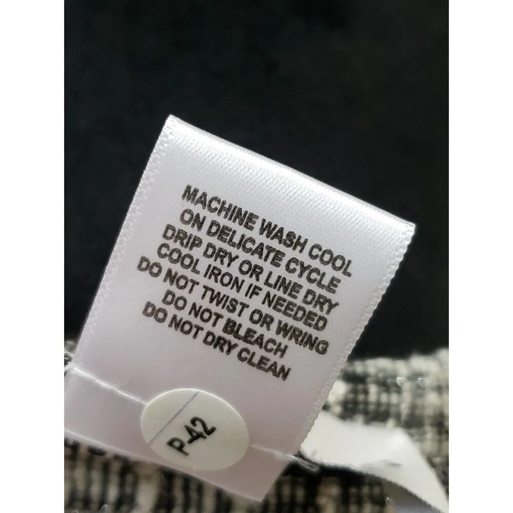 Cathy Daniels Women's Gray Cotton Long Sleeve Full Zip Blazer Jacket Size Large - Image 10