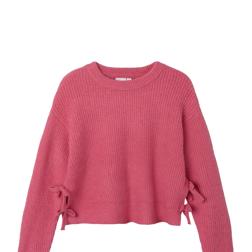 NWT French Connection Women's  Side Drawstring Tie Sweater XL In Color ROSEKISS - Image 5