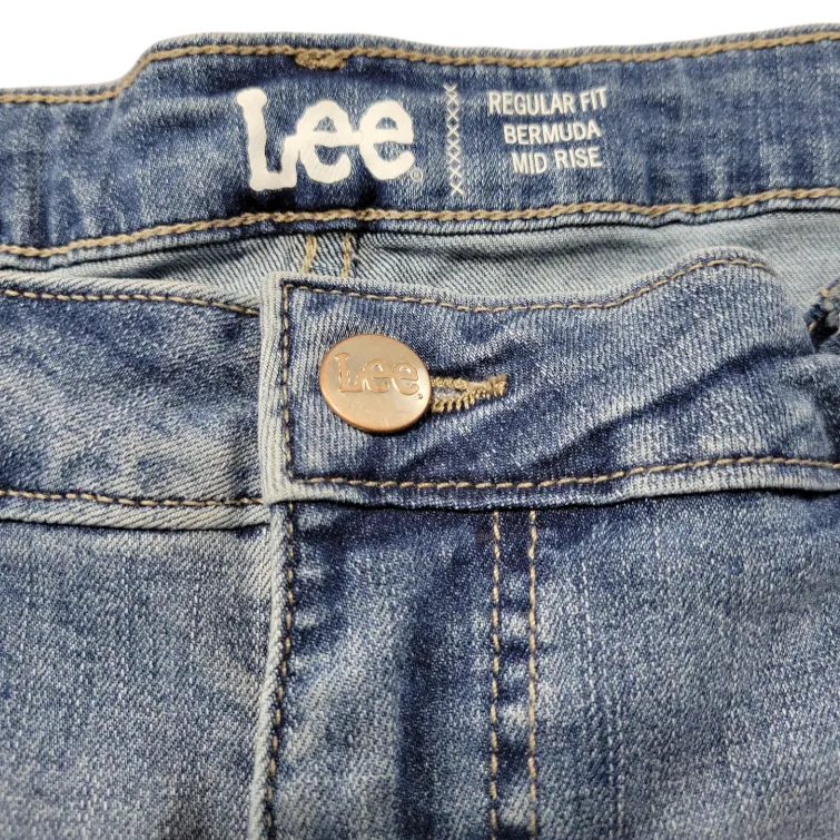 Shorts Size 20 M W40"L10" Lee Regular Fit Bermuda Mid Rise Shorts Blue Denim Shorts - Image 5