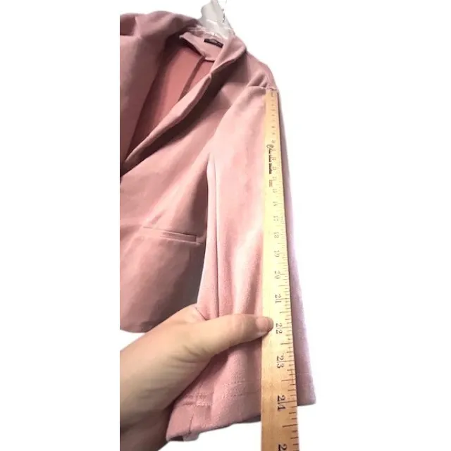 Pink Blazer 4XL Soft Professional Pastel Workwear Jacket Luxurious Feel Feminine - Image 7