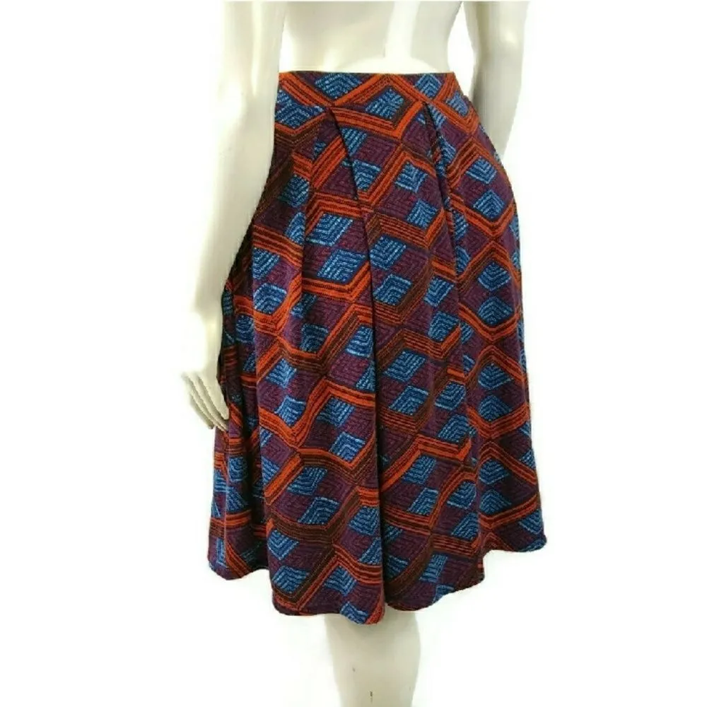 LULAROE Madison Medium Geometric Print Skirt - Image 3