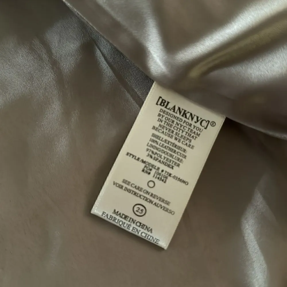 Blank NYC 100% Suede Light Beige Skirt NWT - Image 8