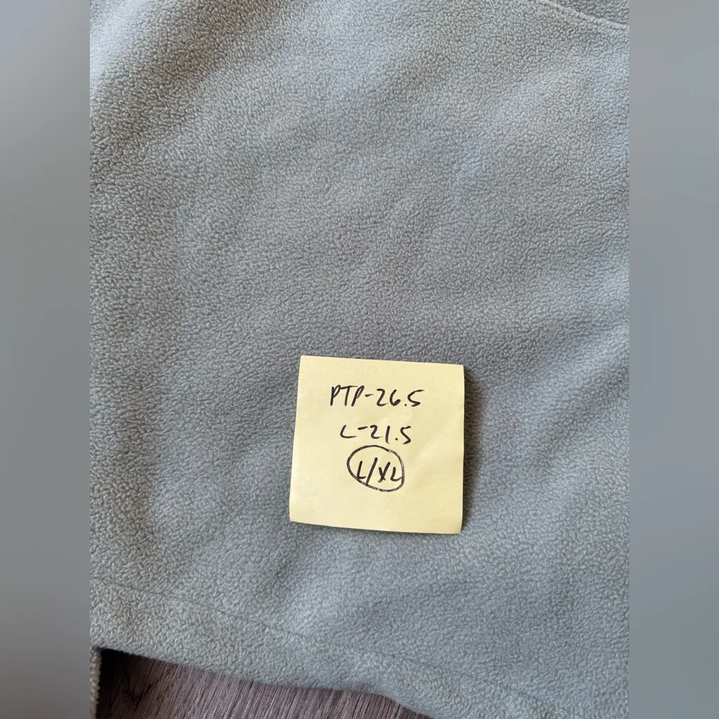 SO Quarter Zip Fleece Pullover Sweatshirt Fuzzy Sherpa Teddy Sage Green L XL - Image 7