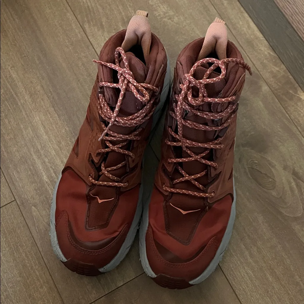 Hoka Anacapa Mid GTX Gore-Tex Red Orange Peach Women’s Trail Shoes Boot 10.5 B - Image 3