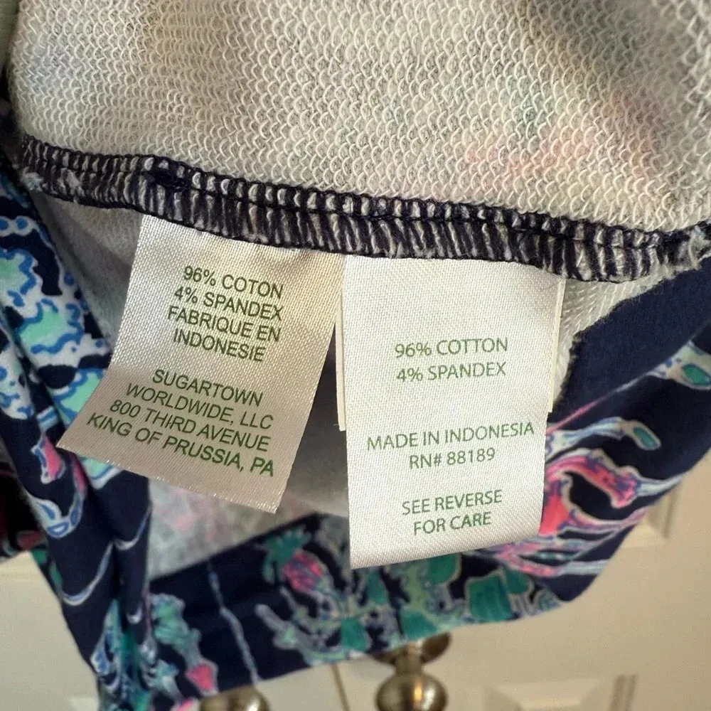 Lilly Pulitzer Skipper Dress Womens XXSmall Long Sleeve Pop Up Monkey Trouble - Image 5