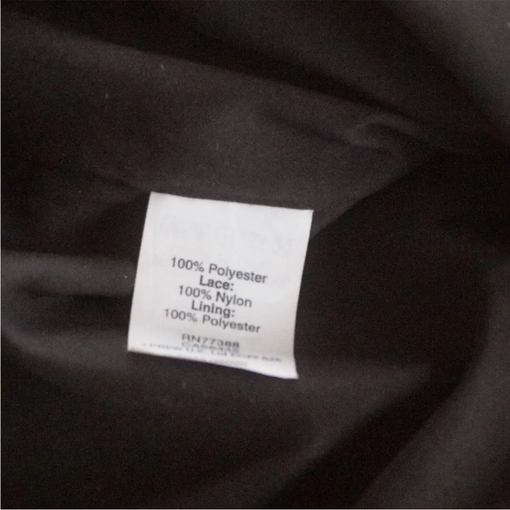 NEW Broadway & Broome Peacock Feather Black Lace Flapper Dress - Image 6