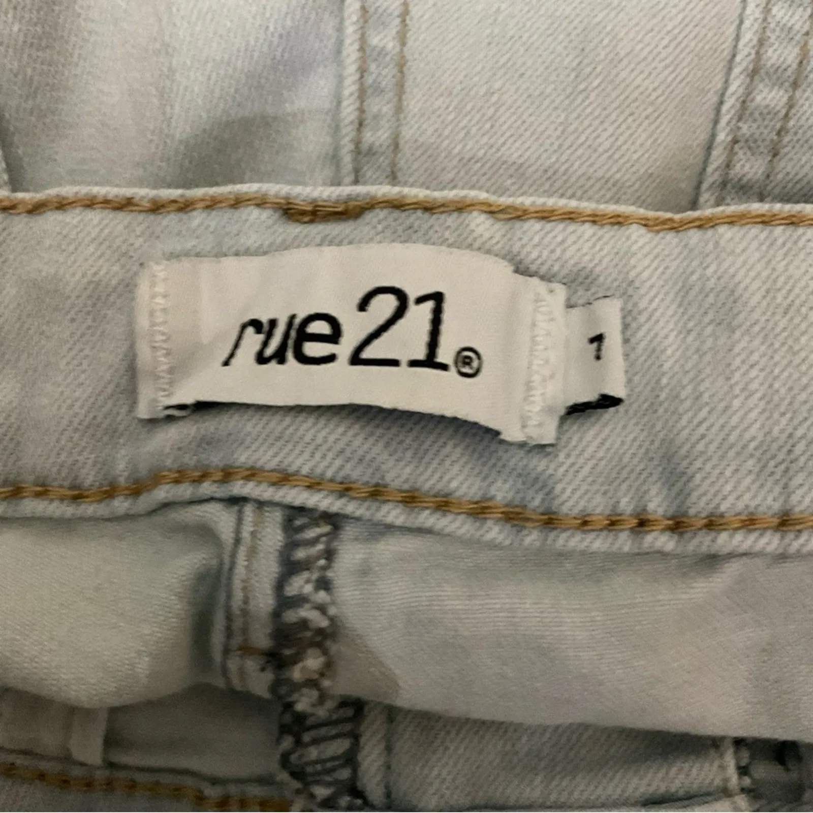 Rue21 Light Wash Blue Bellbottoms Size 7 (Juniors) Flaws 70s Costume Cosplay - Image 12