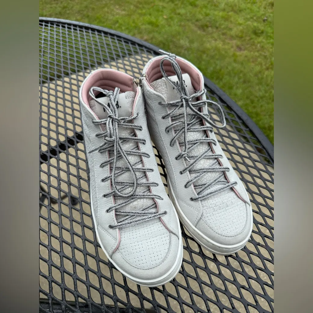 P448 Women's High-Top gray Sneakers size 7 - Image 8