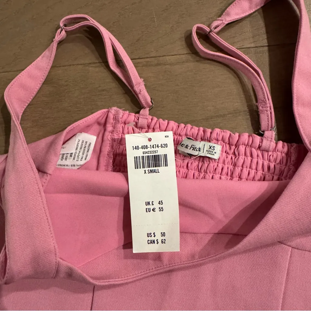 NWT Abercrombie Pink Corset and Trouser Set - Image 7