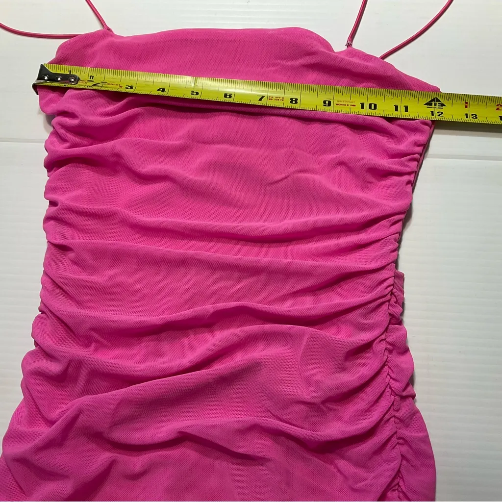 Princess Polly Holloway Wishes Mini Dress Pink Mesh Sz 2 Barbie Party Vegas - Image 6