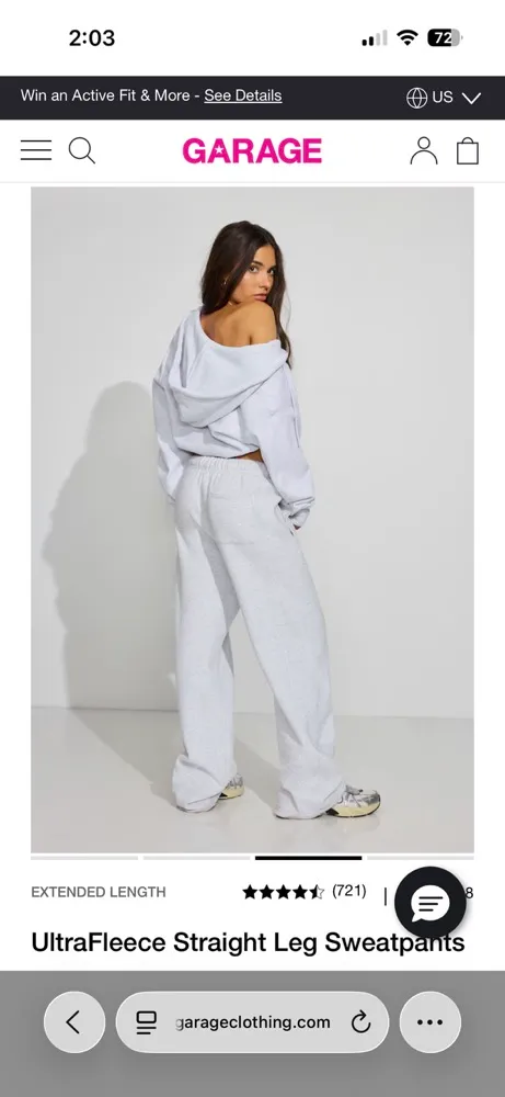 Garage Sweatpants Grey - Image 3