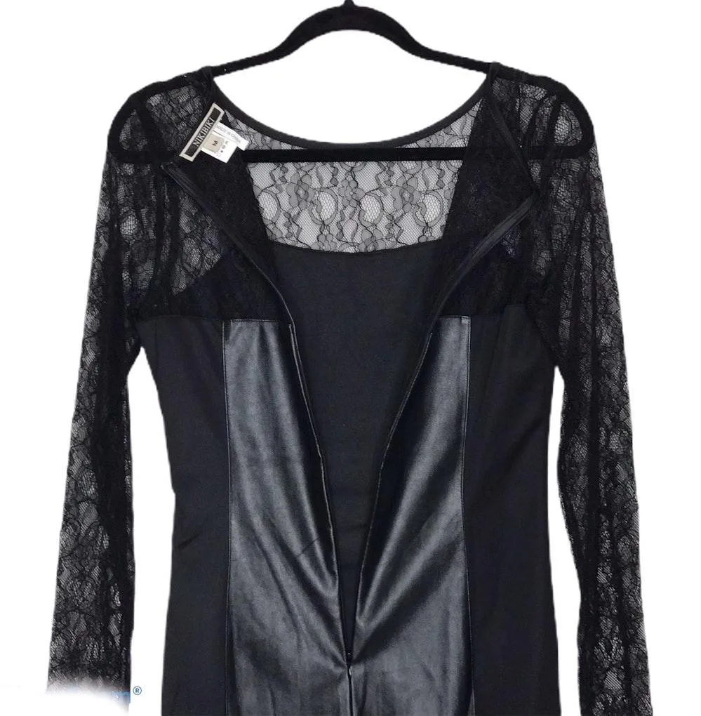 -Faux Leather Dress-NWOT-Med. - Image 5