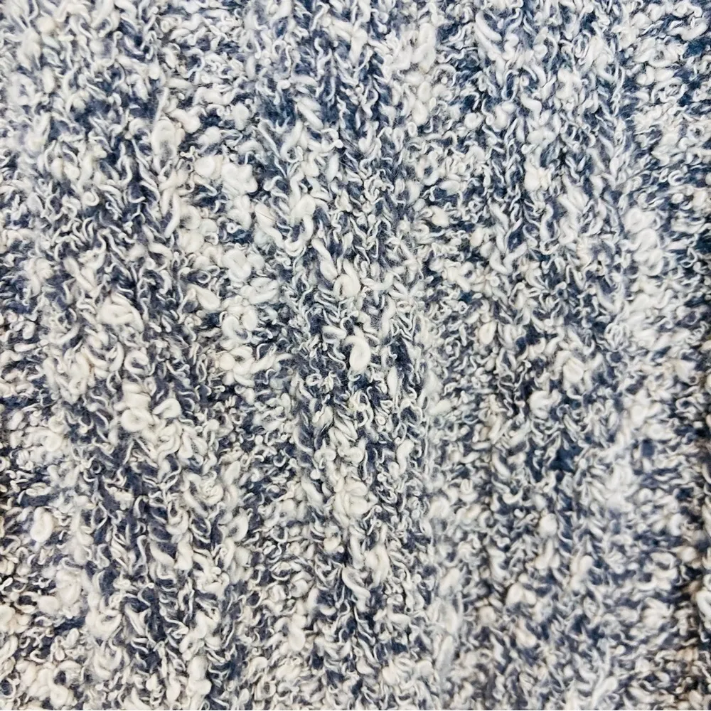 Free People Good Day Cropped Pullover Sweater. Blue/white Size Large - Image 5