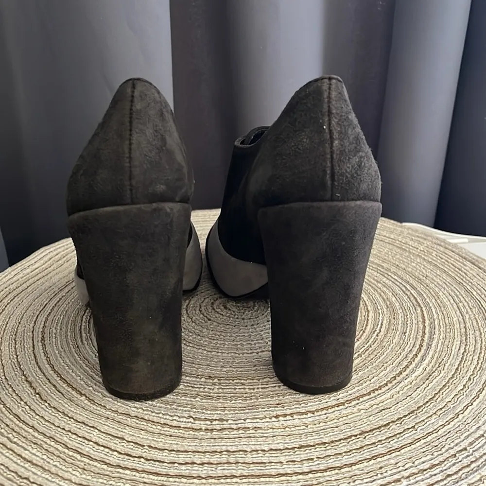 Tory‎ Burch Suede leather colorblock pattern pumps heels sz 6 - Image 3