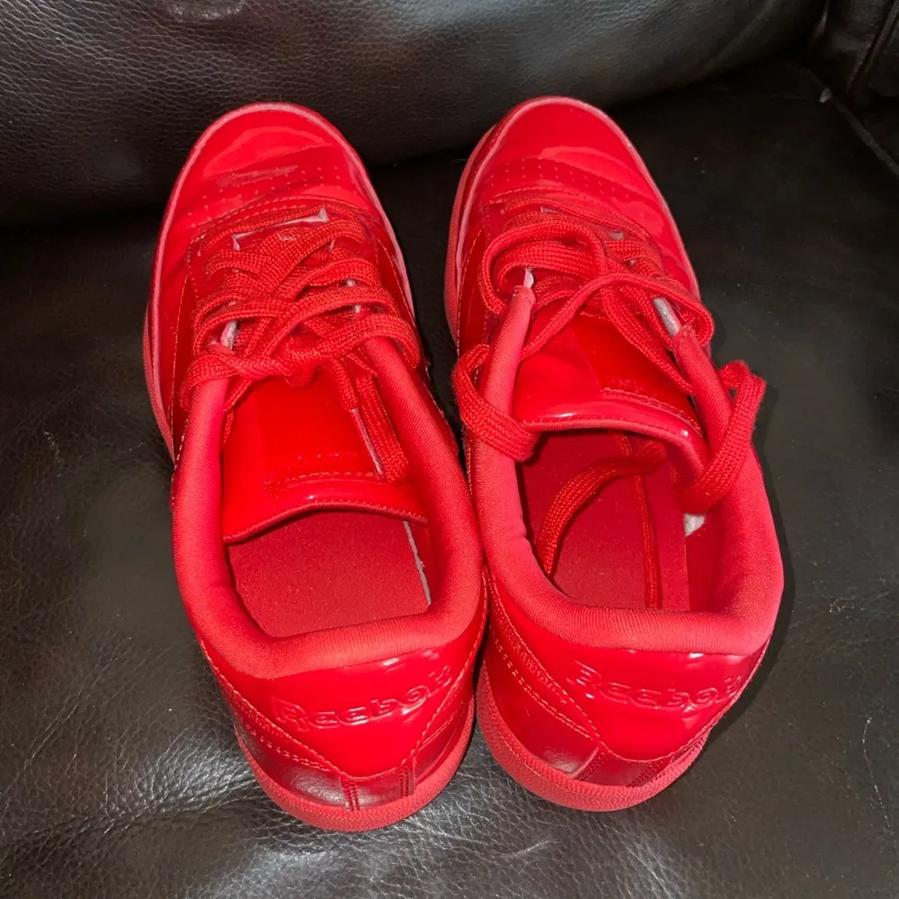 Reebok Cardi B x Club C Double Instinct Red women’s size 5 sneakers shoes gym - Image 6