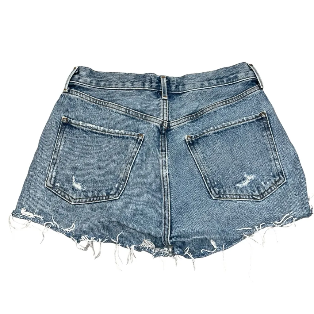 Agolde Jaden Distressed Cutoff Denim Jean Shorts size 27 Style#A038K-811 - Image 7