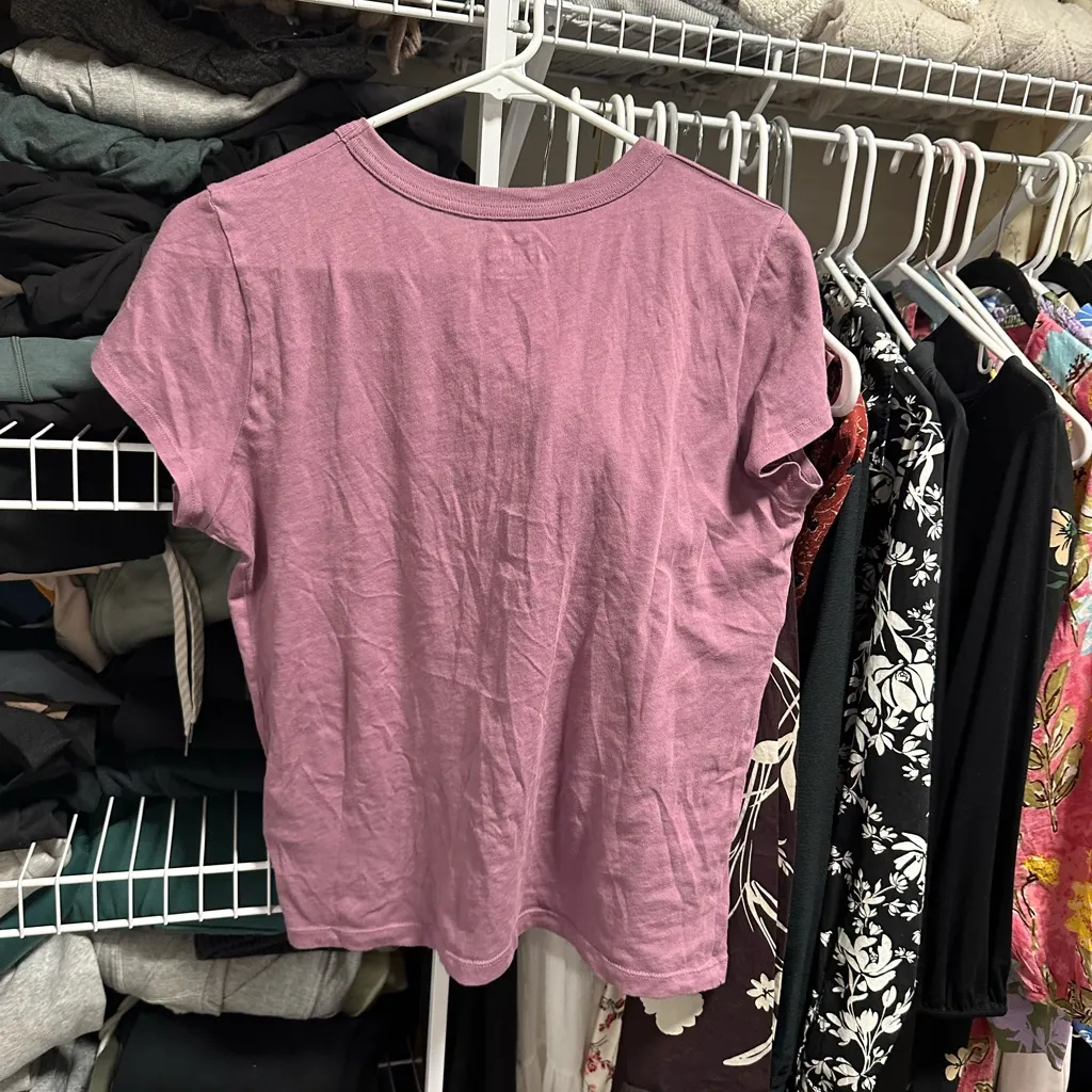 Madewell Mauve Short Sleeve Tee - Image 2