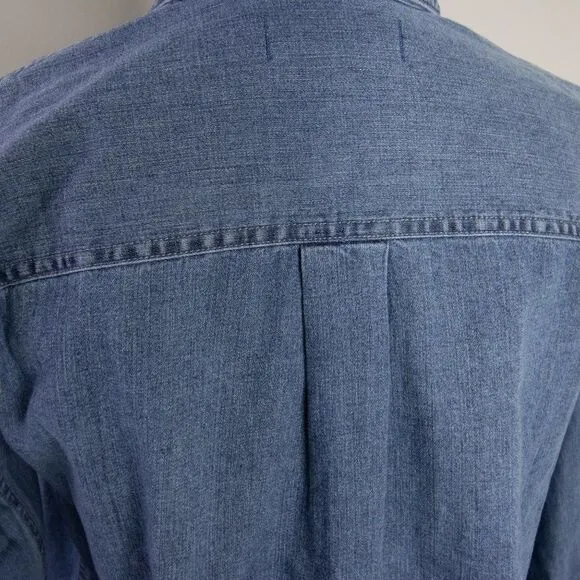 Madewell Denim Oversized‎ Ex-Boyfriend Shirt in Hutcherson Wash - Image 12