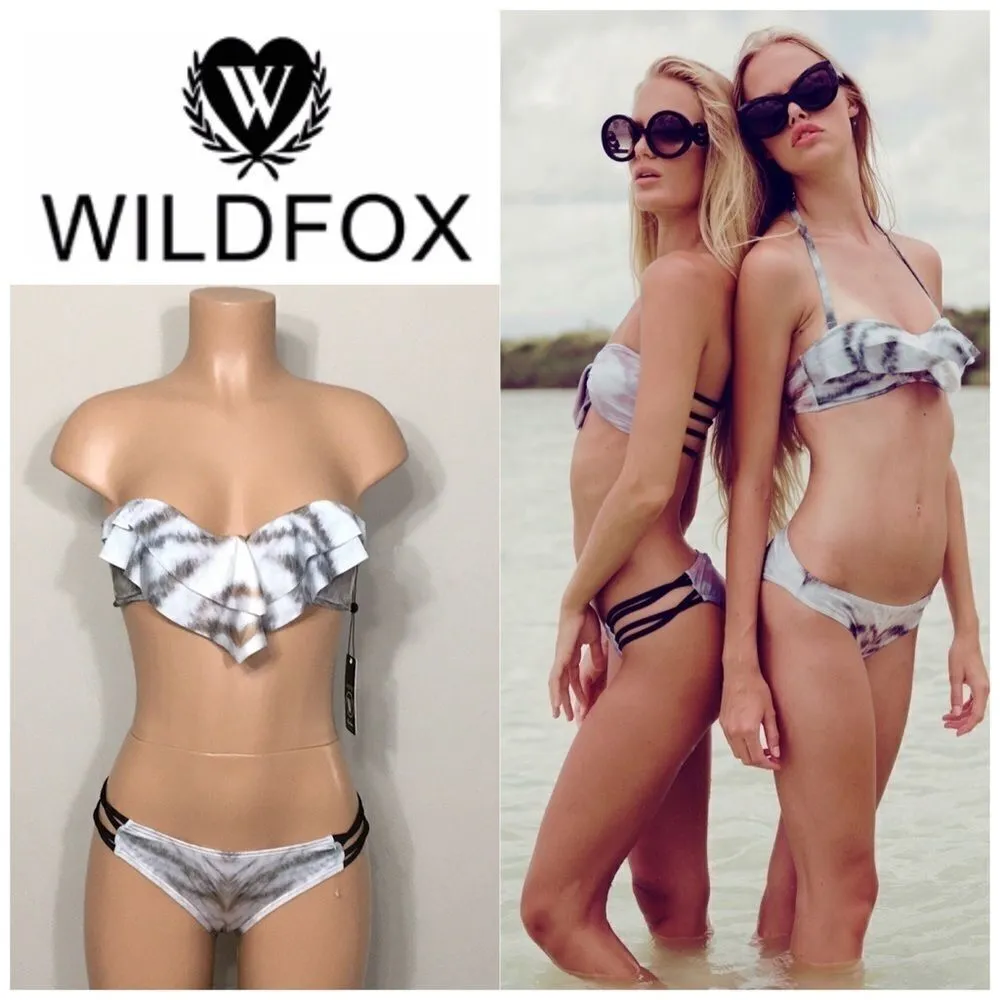 WILDFOX silver tiger bikini. NWT - Image 2