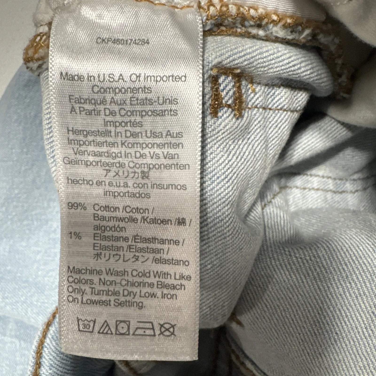 Madewell The Perfect Vintage Straight Jean Womens 26 Distressed Light Blue Denim - Image 8