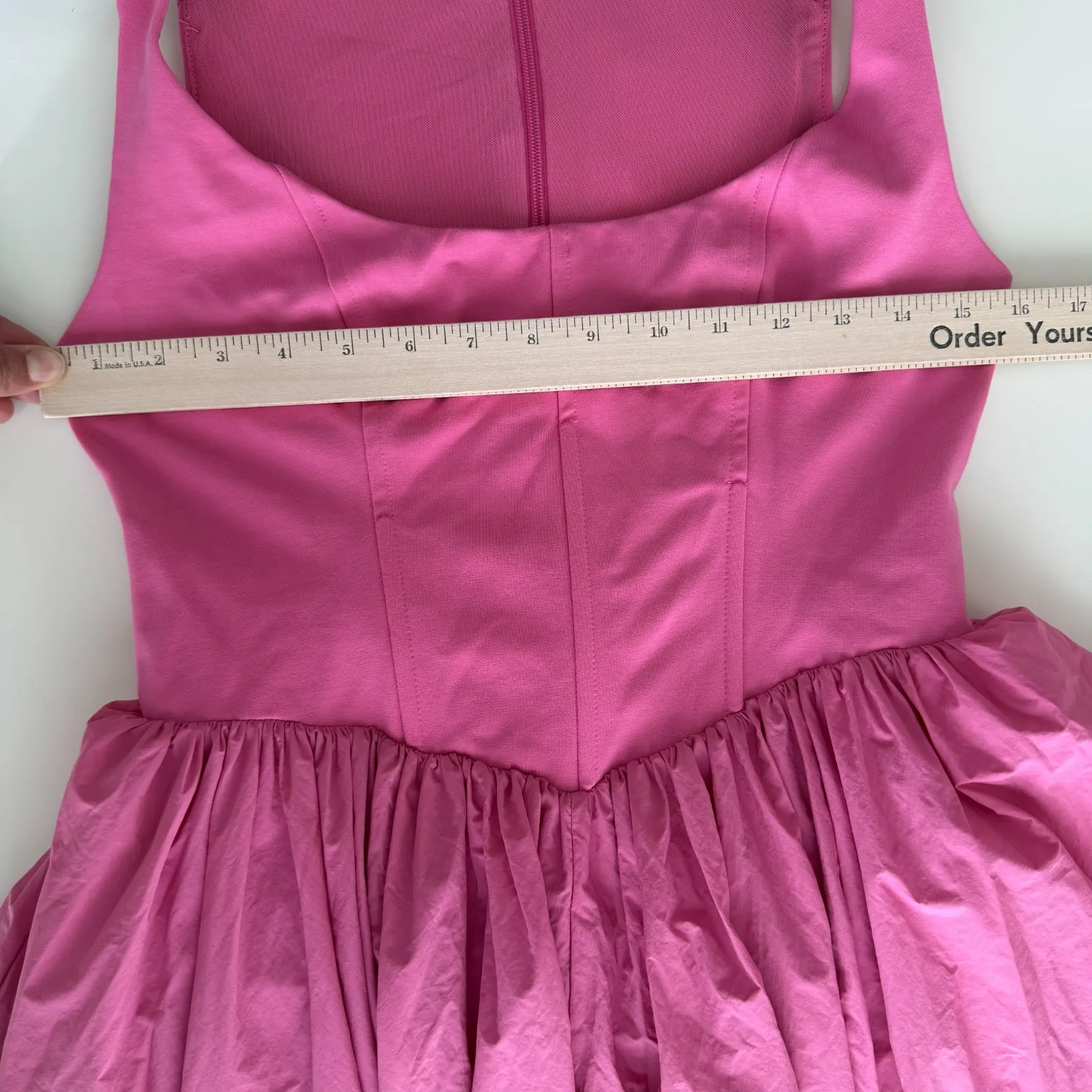 BHLDN Anthropologie Jemma Maxi Dress Small Pink Tulle Corset Romantic Coquette - Image 12