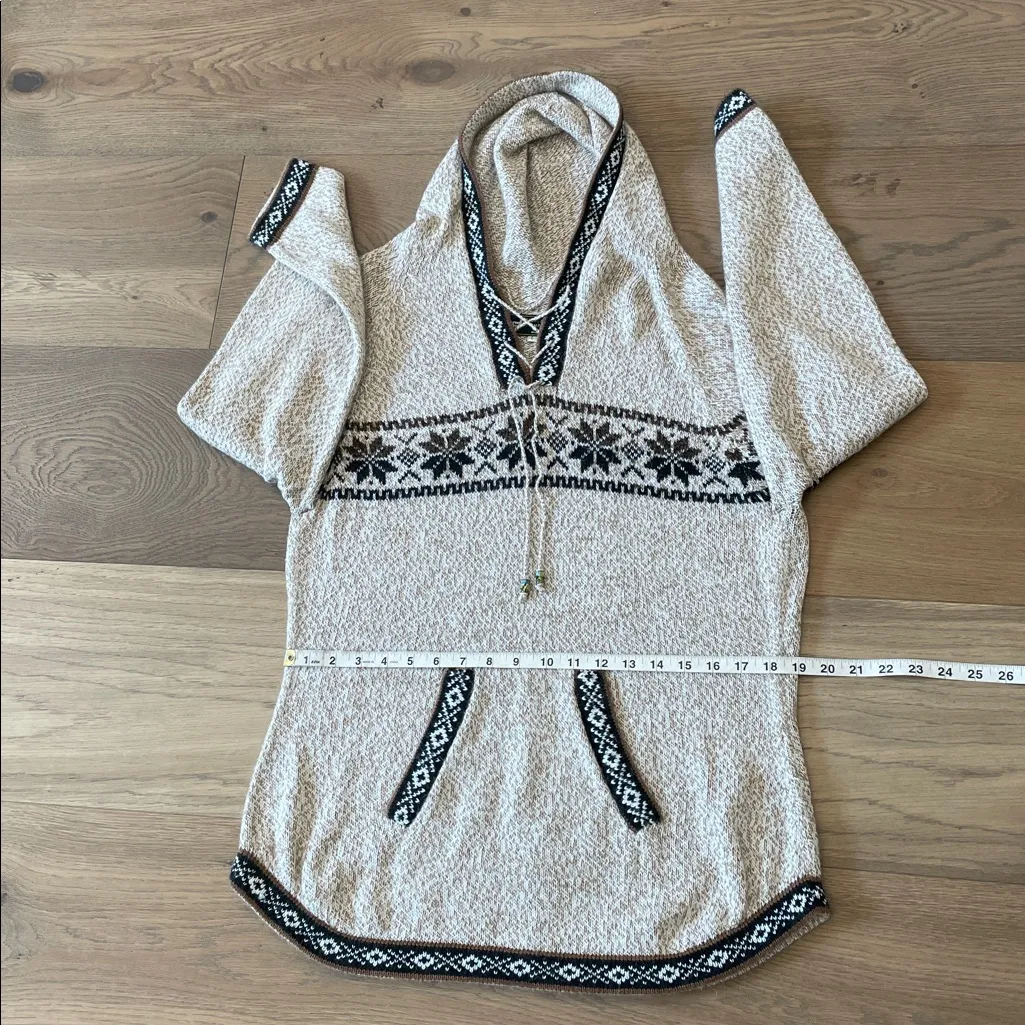 Alpaca Exotic Imports 100% Alpaca Made In Peru Sweater Hoodie Size Large - Image 6