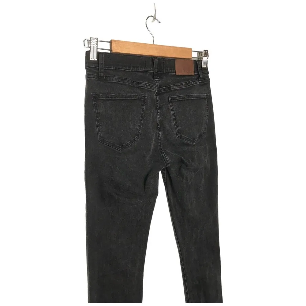Madewell Skinny Skinny Mid Rise Stretch Womens Denim Jeans Black 28 - Image 8