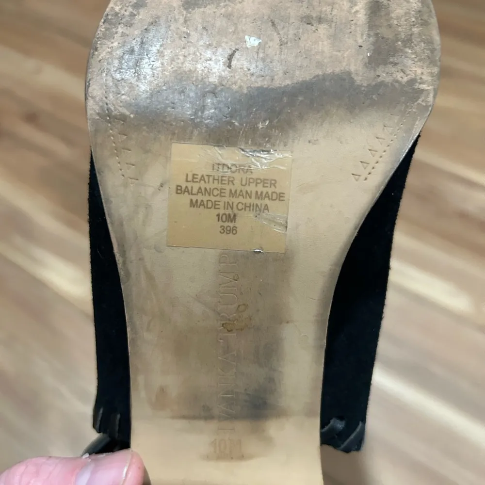 Ivanka Trump Black Mules Sleek Elegant Design Western Style Size 10 - Image 3