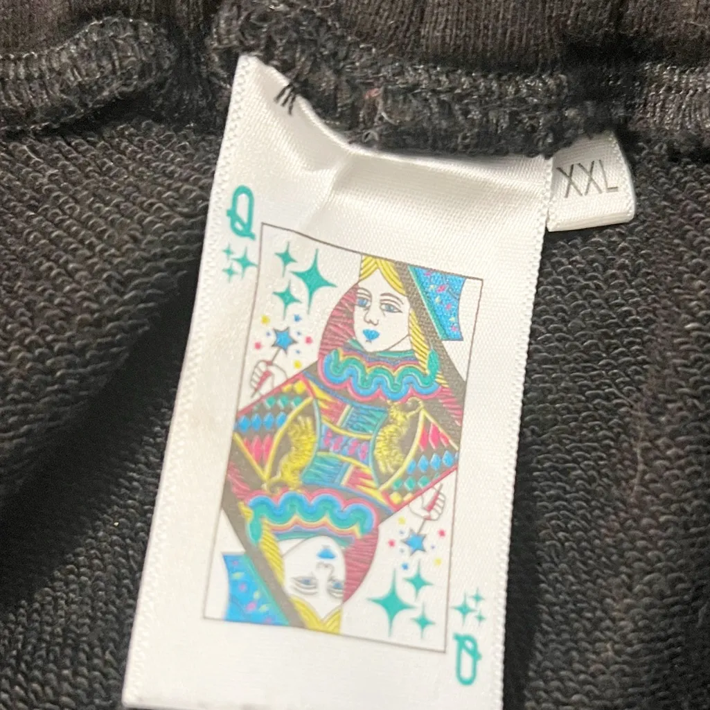 Queen of Sparkles Black Jeweled Shorts Size XXL - Image 2