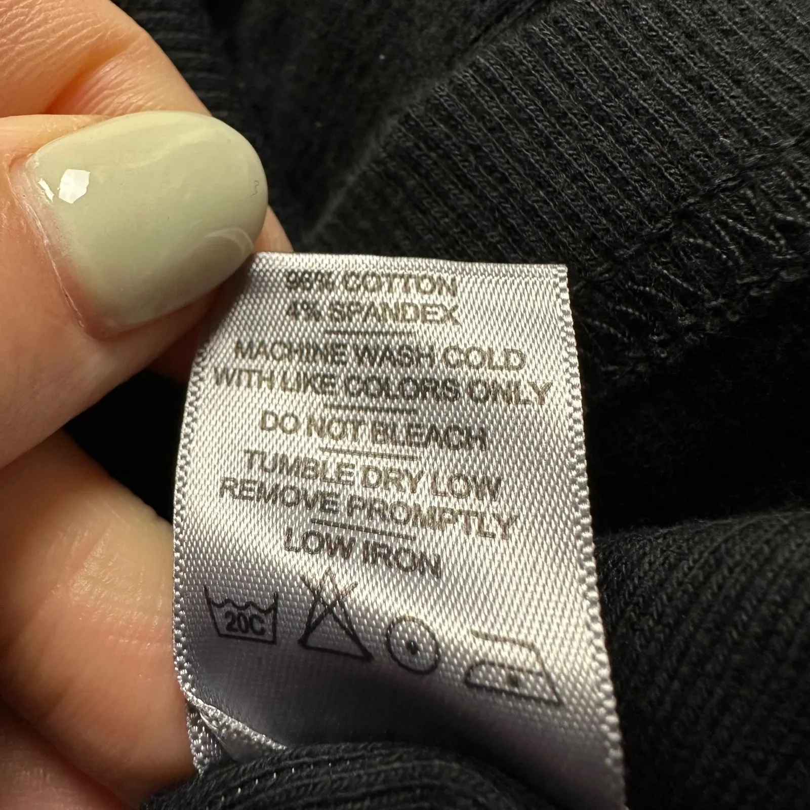 NWOT American Giant Women's Black Ribbed Tank Top Size S Scoop Neck Solid - Image 9