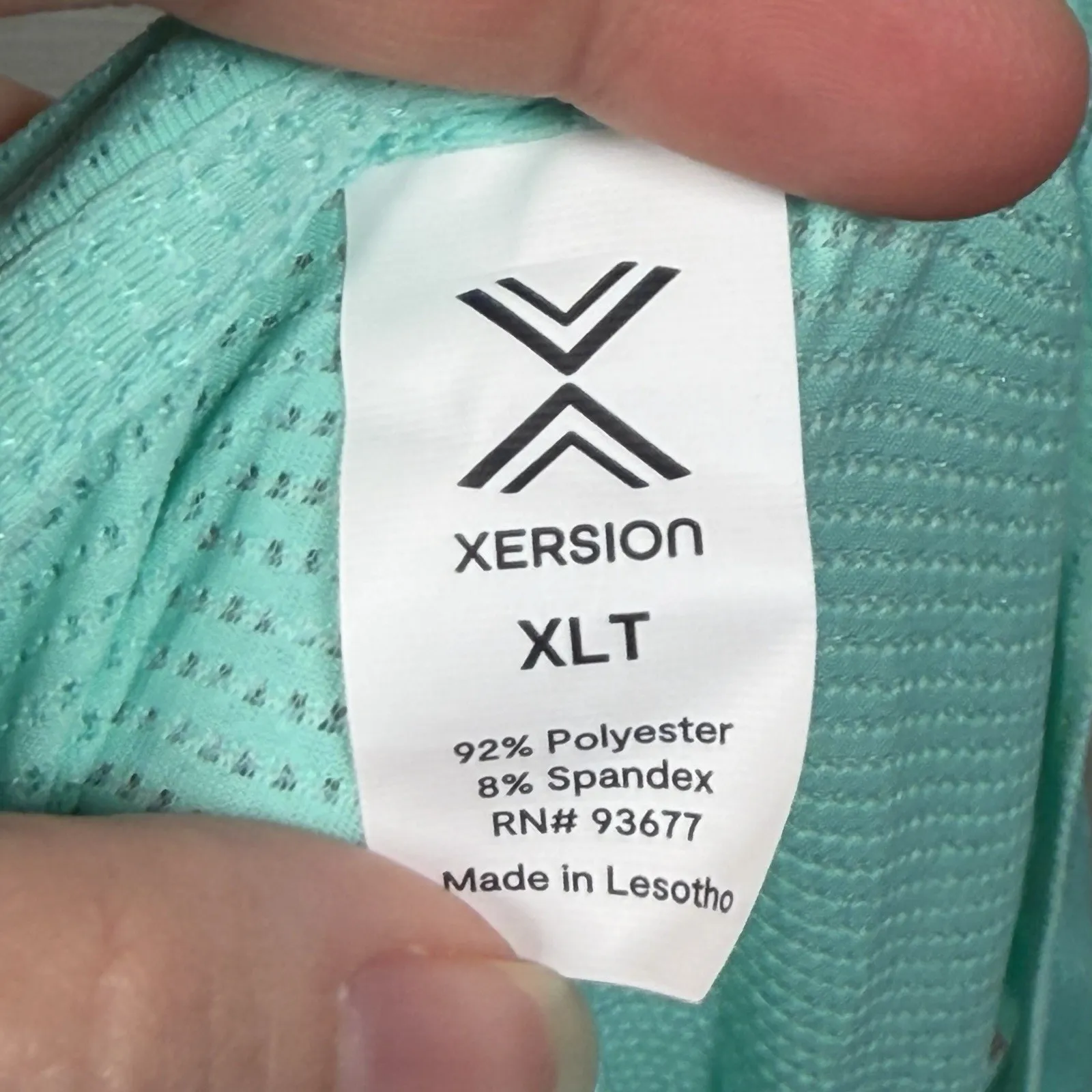 Xersion Tank Top Women's XLT Mesh Aqua Blue Athletic Activewear Quick-Dri NEW - Image 3