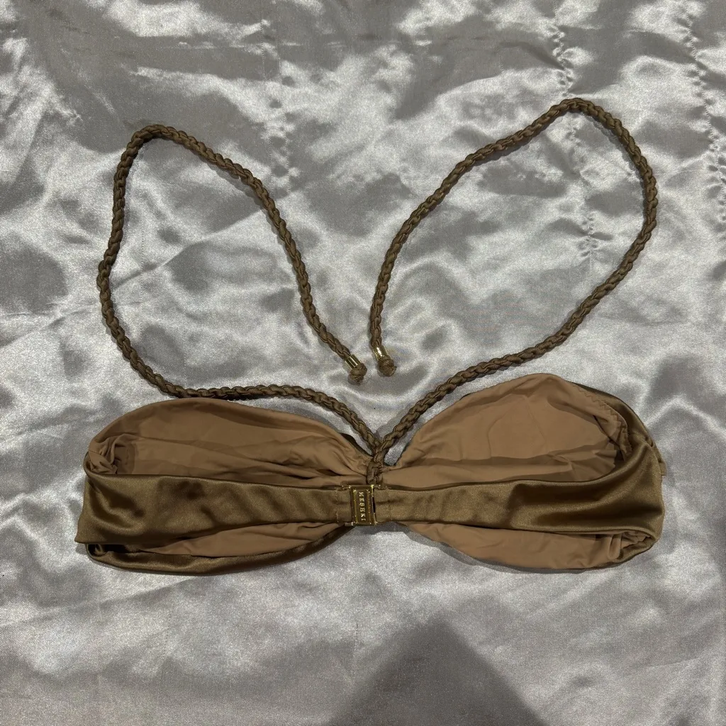 Meshki  Sarika Braided Bikini Top Bronze - Image 4