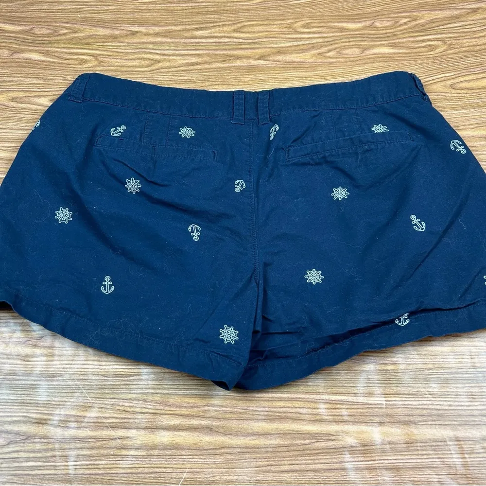 Nautical Chino Shorts Anchors Ship Wheel 3.5” Inseam - Size 12 - Image 3