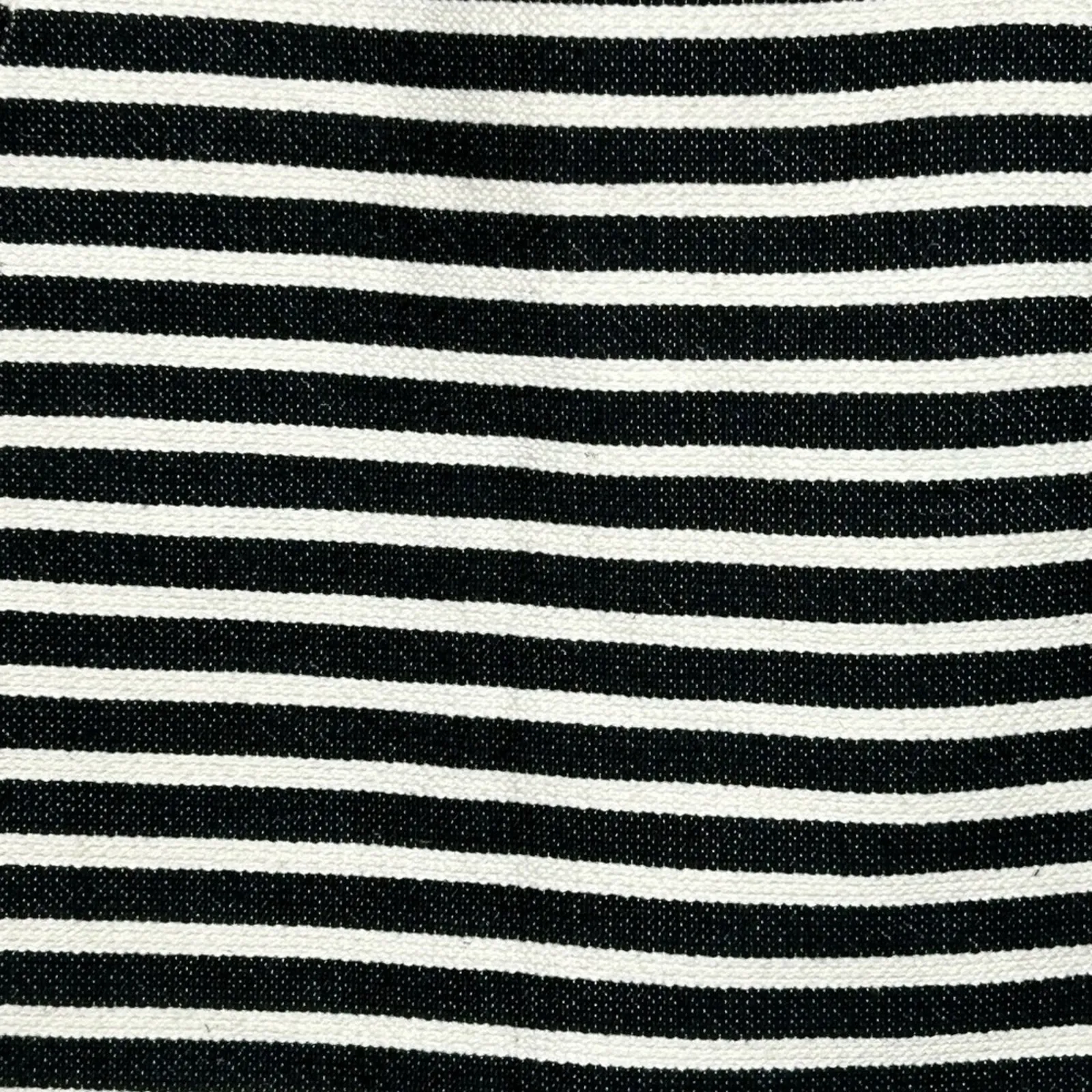 Halogen Black White Nautical Striped Textured Mini Skirt Size 4 Lined - Image 6