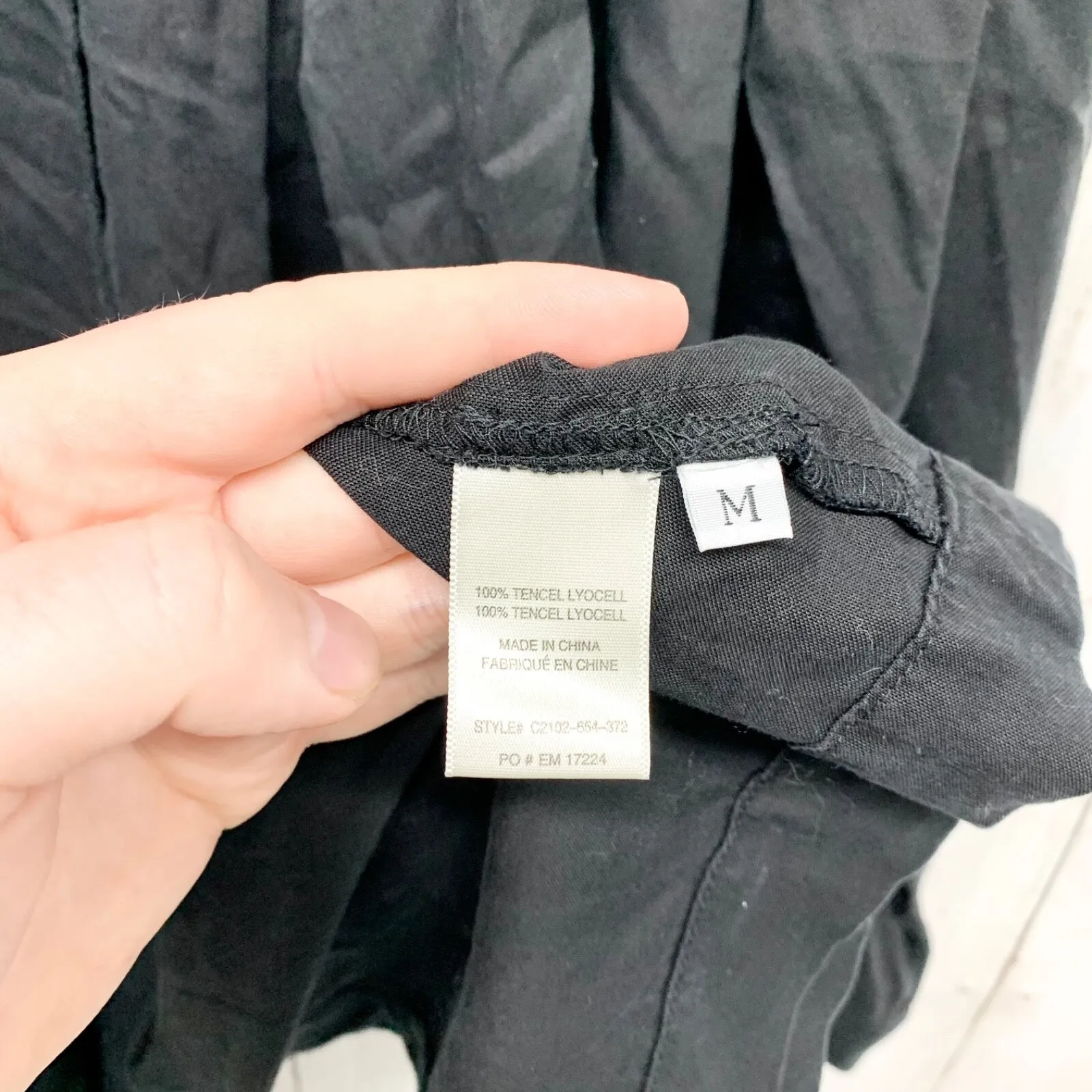 Cloth & Stone Jacket Women Size Medium Collared Split Back Trench Black Everyday - Image 5