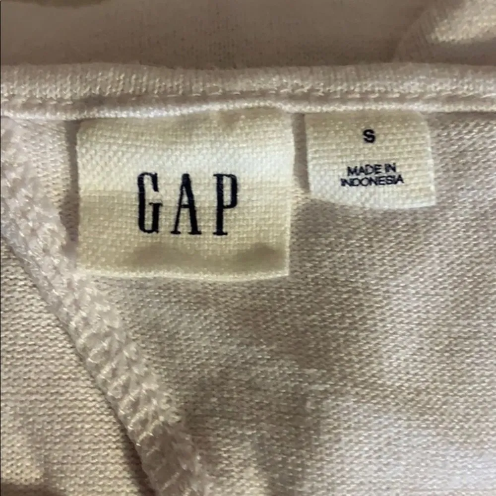 Gap White Long Sleeve Cut Out Shirt Size Small - Image 4