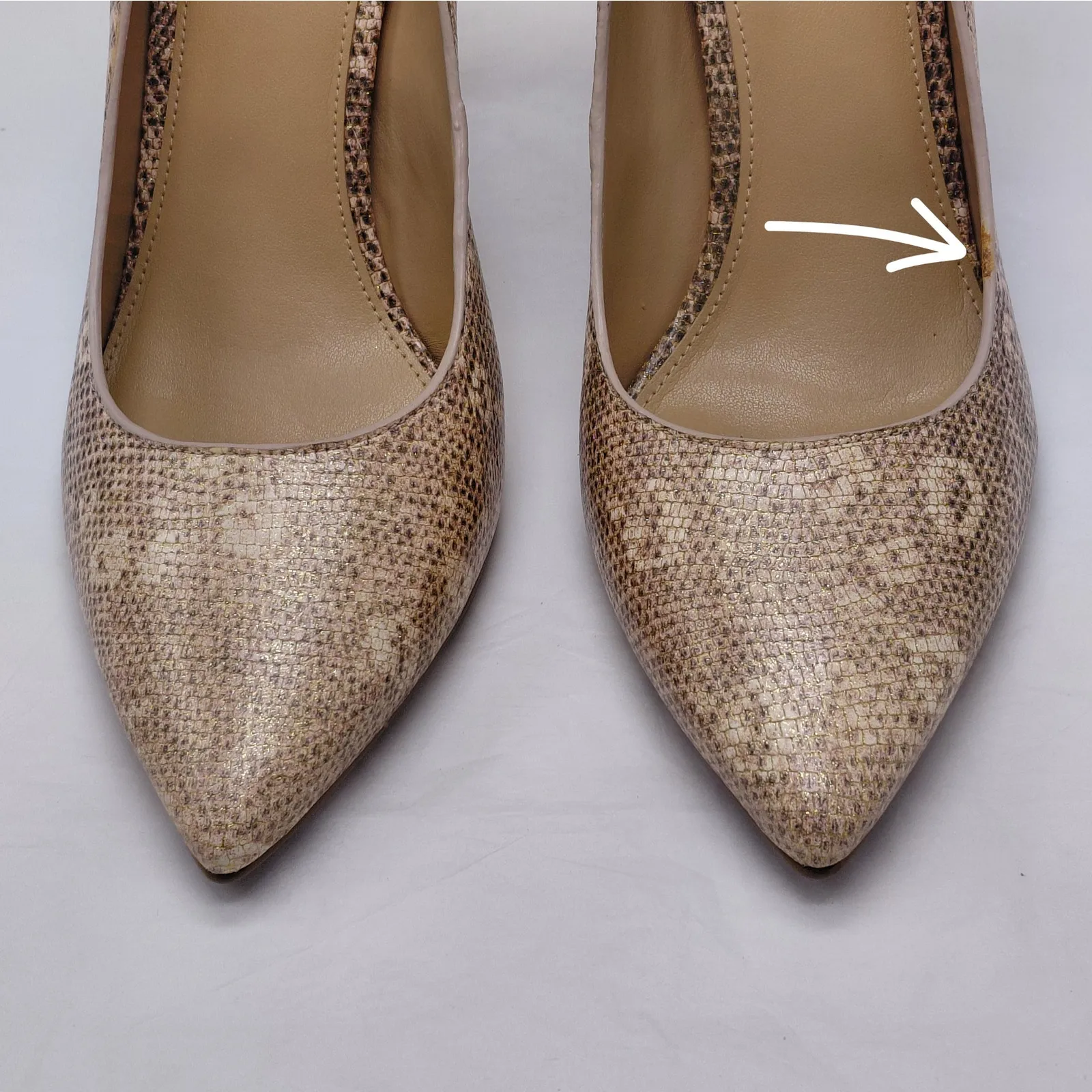 Michael Michael Kors Womens Pumps Oyster Embossed Leather Size 9.5 Wedding Party - Image 13