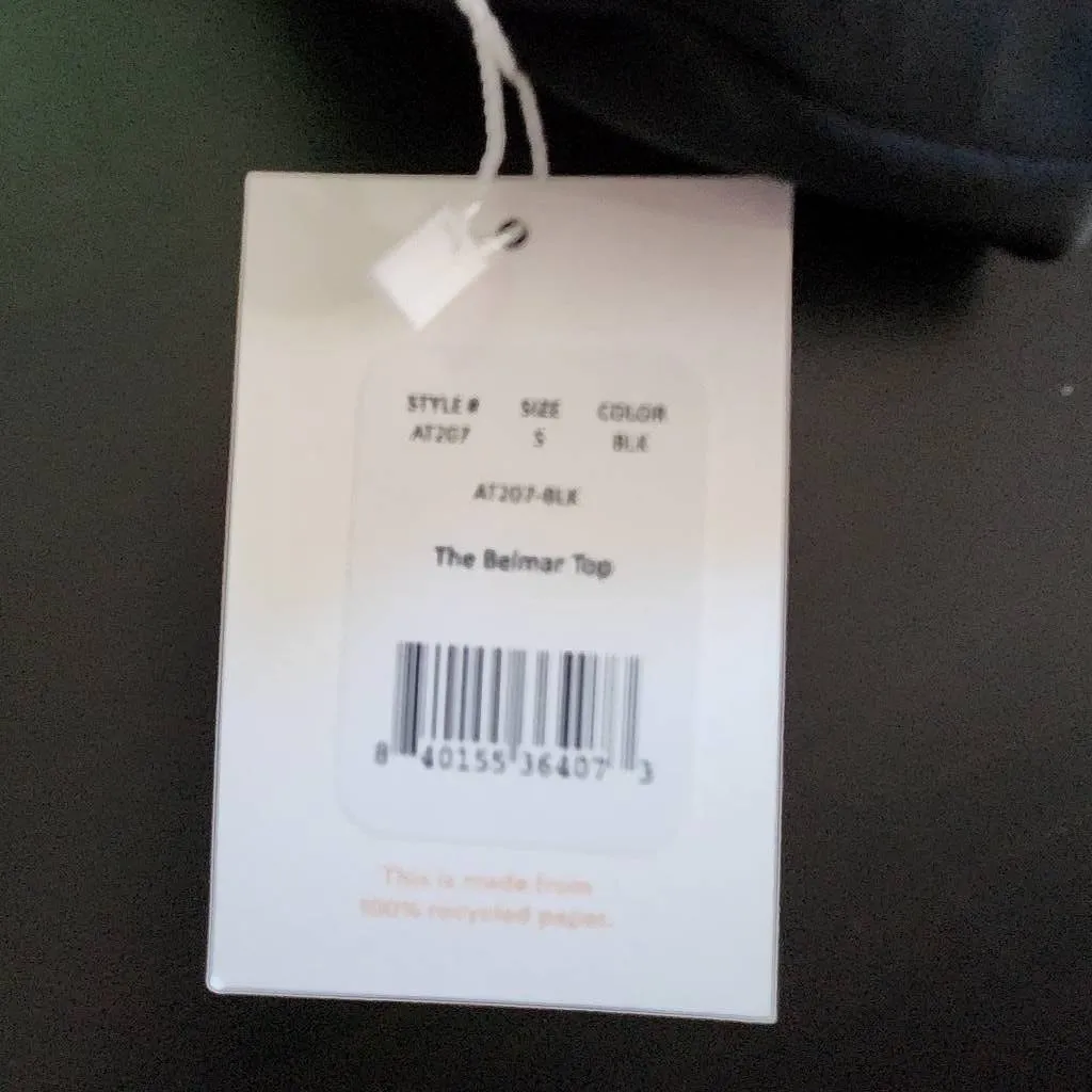 Andie Black Bikini Top Black Swim Top NWT Size Small Andie Black Swim Top - Image 6