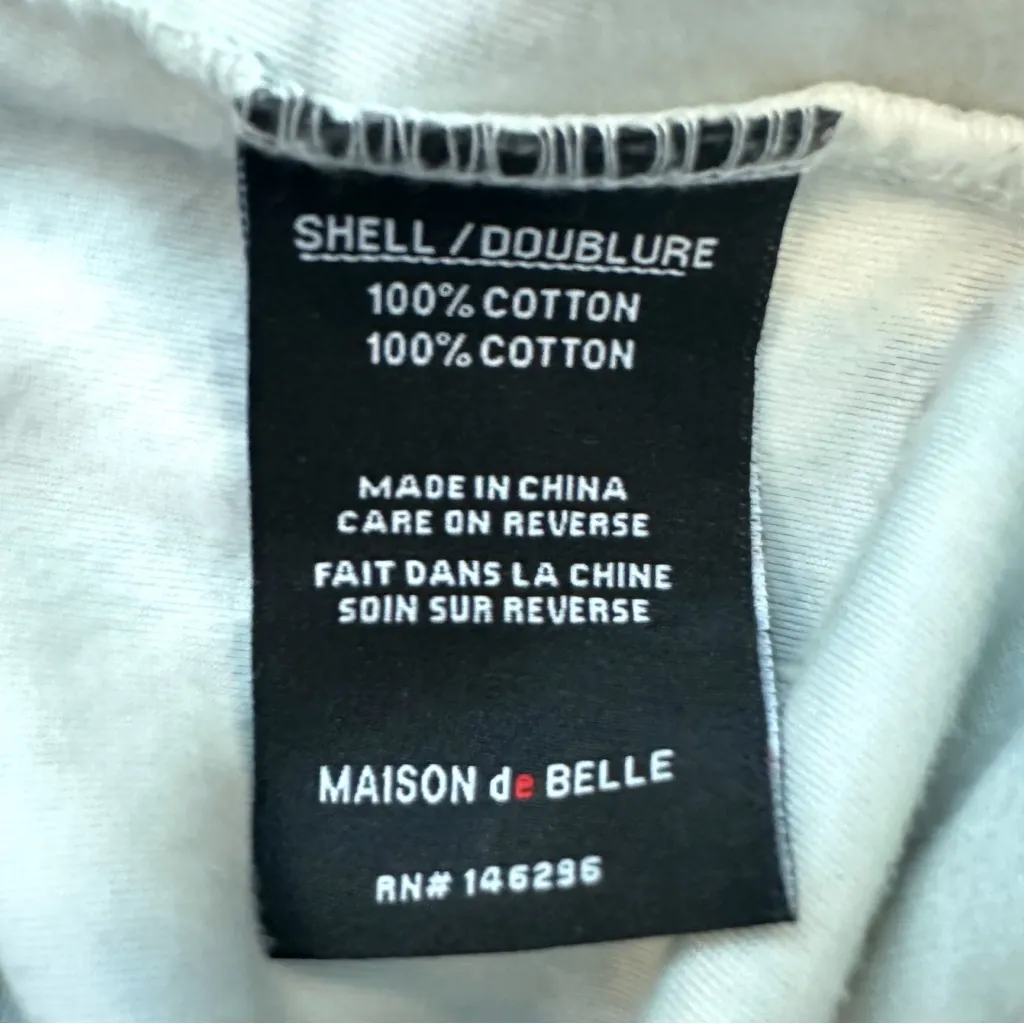 Maison de Belle Ultra Velvet Soft Cotton "Money Print" Full Zip Hooded Jacket Green Size M - Image 6