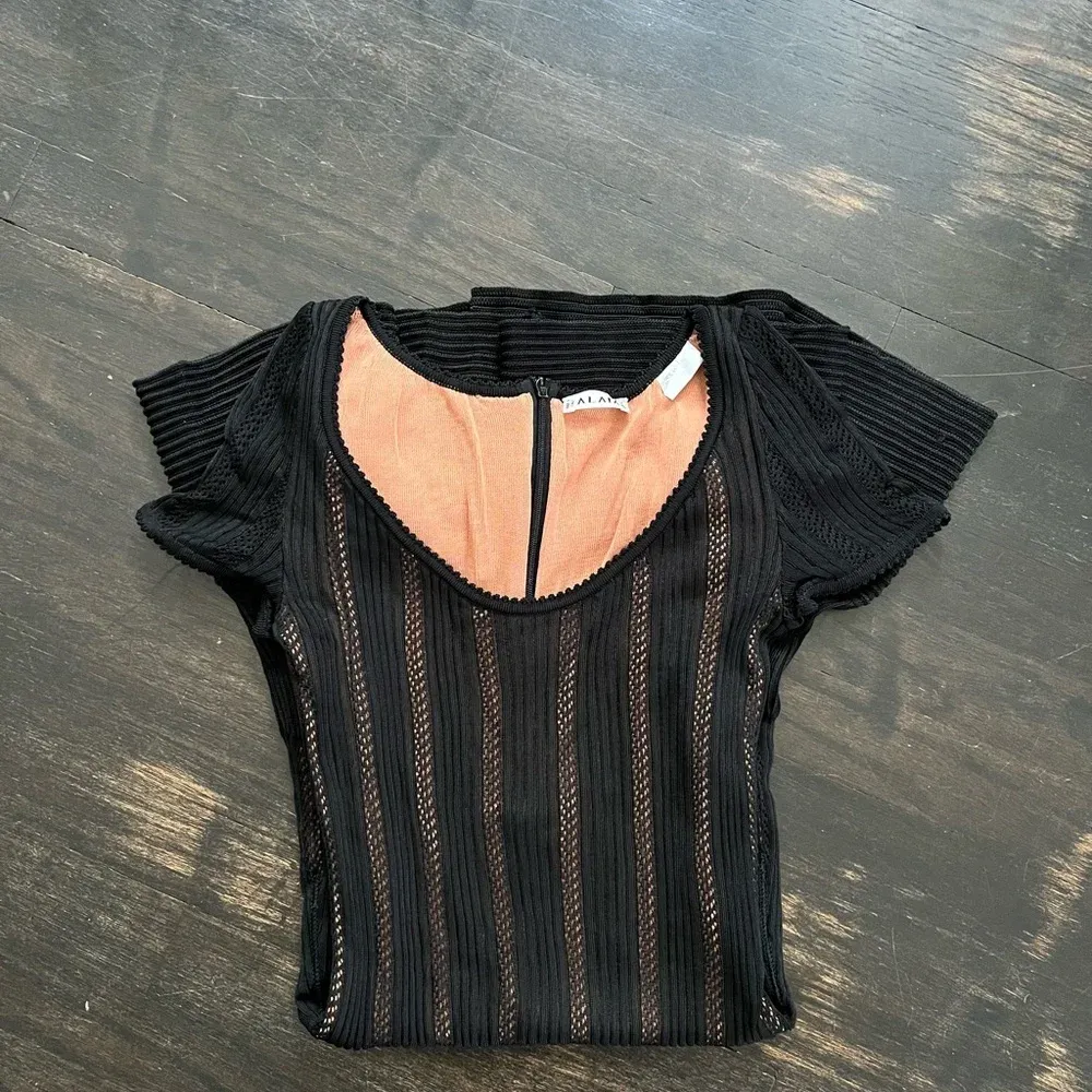 Alaia Women’s Classic Black Knit Flare Dress XS EUC - Image 5