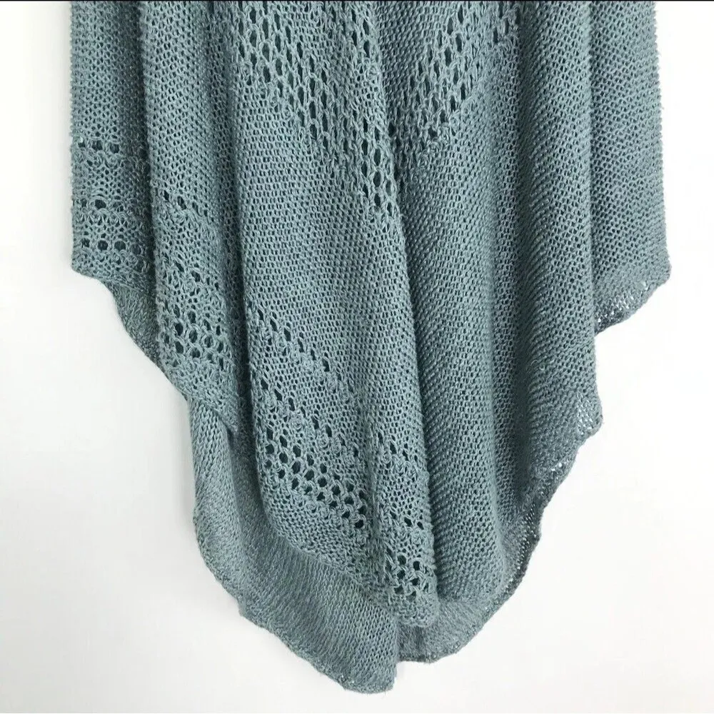 Free People Rhiannon Open Knit Crochet Sleeveless Sweater Tunic Top Linen Small - Image 4