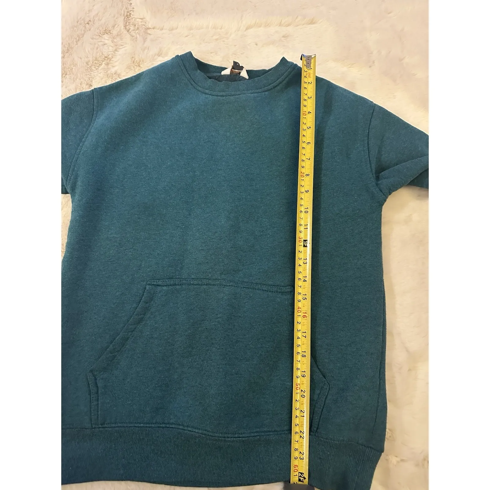 Women's DANSKIN Turquoise Drop Shoulder Sweatshirt. Size‎ S - Image 5