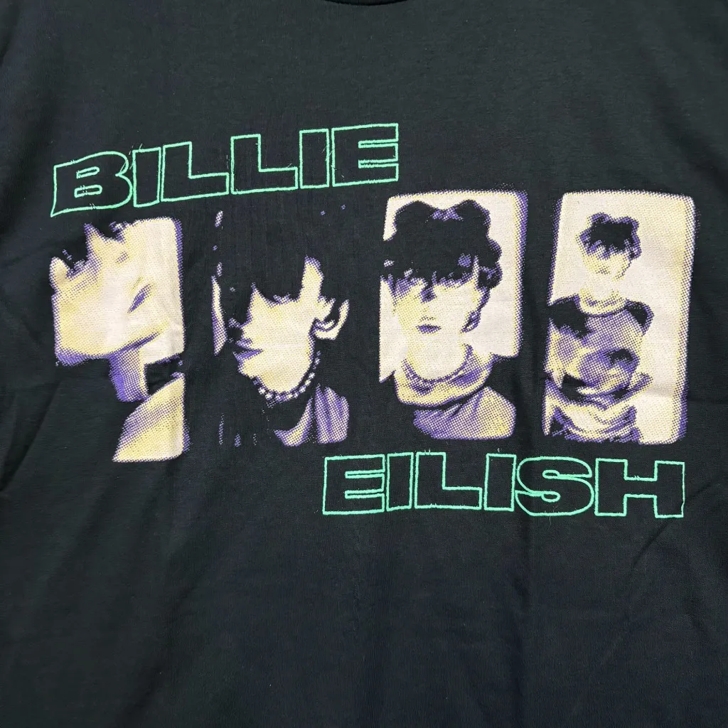 Billie Eilish Photo Panels Hit Me Hard and Soft T-Shirt L - Image 2