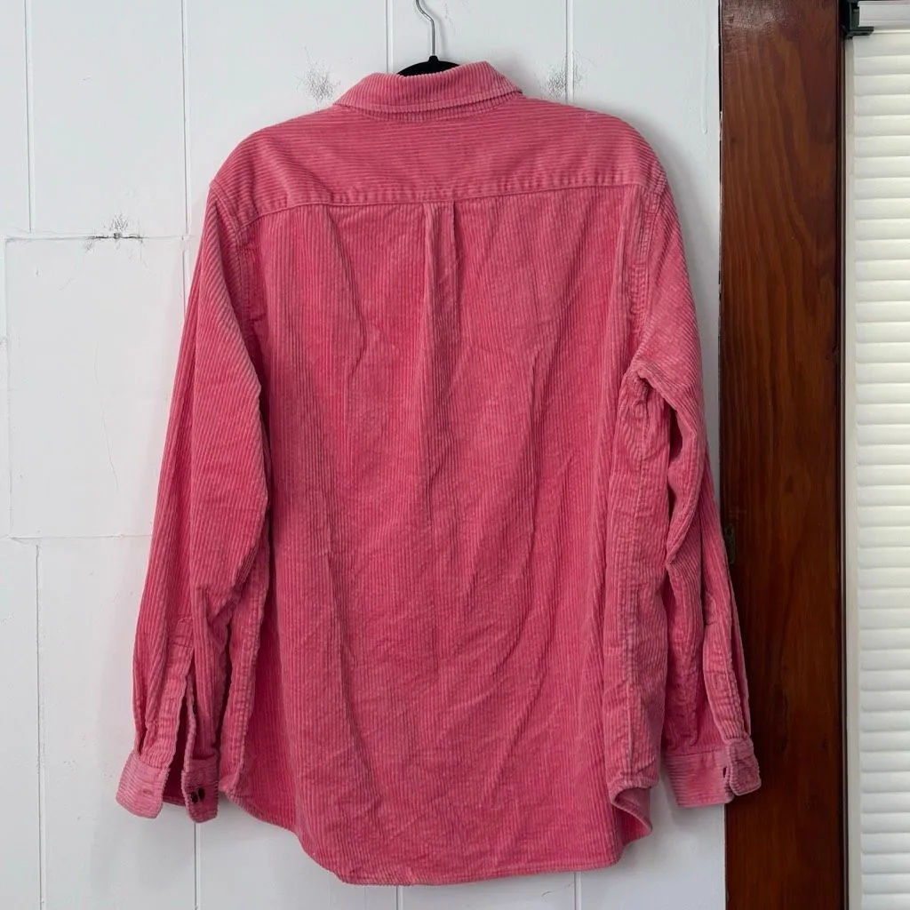 Houston White Target Pink Corduroy Button Down Shacket‎ XL - Image 4