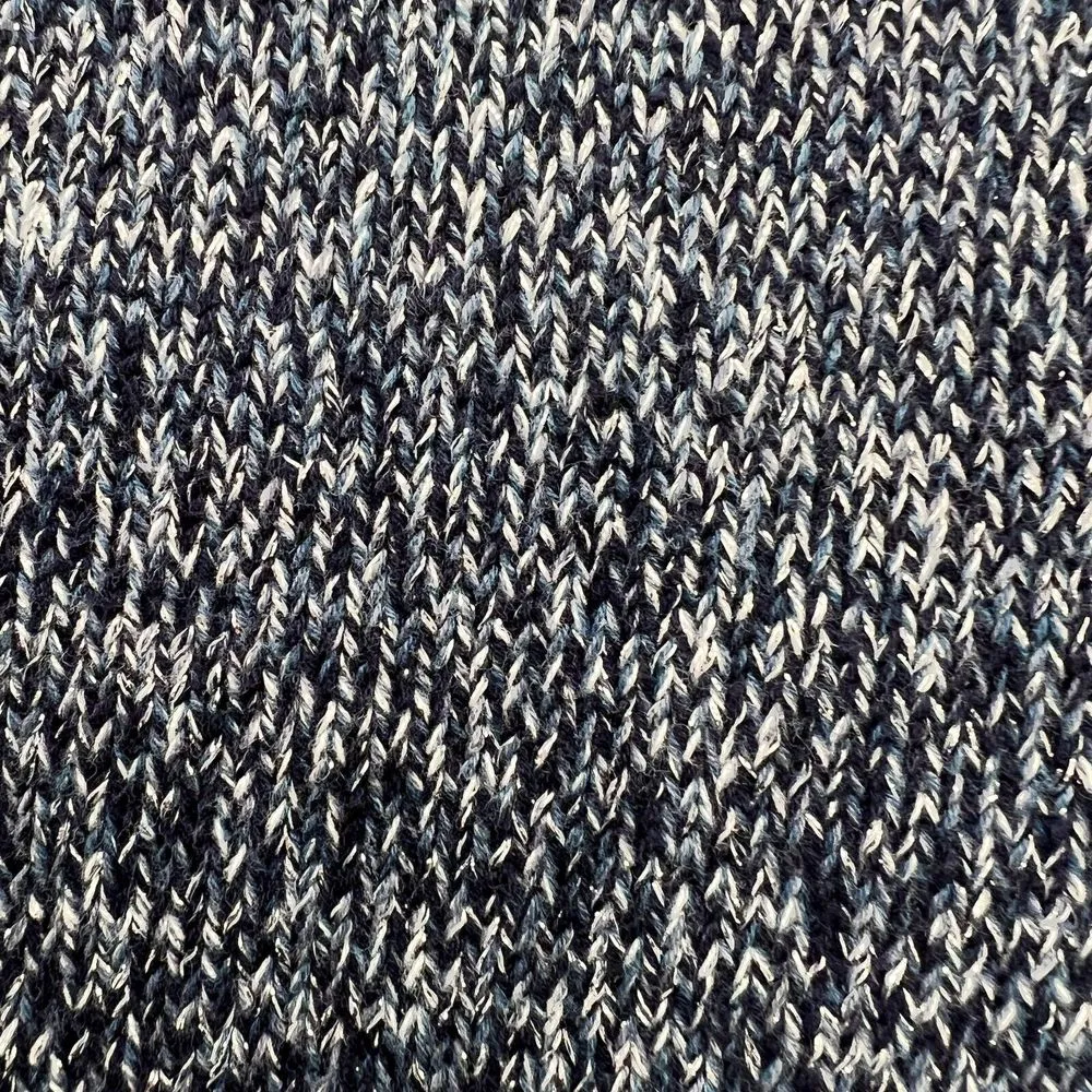 White House‎ Blue Multi Color Sweater Fisherman Knit Wide Cowl Neck Asymmetrical - Image 4