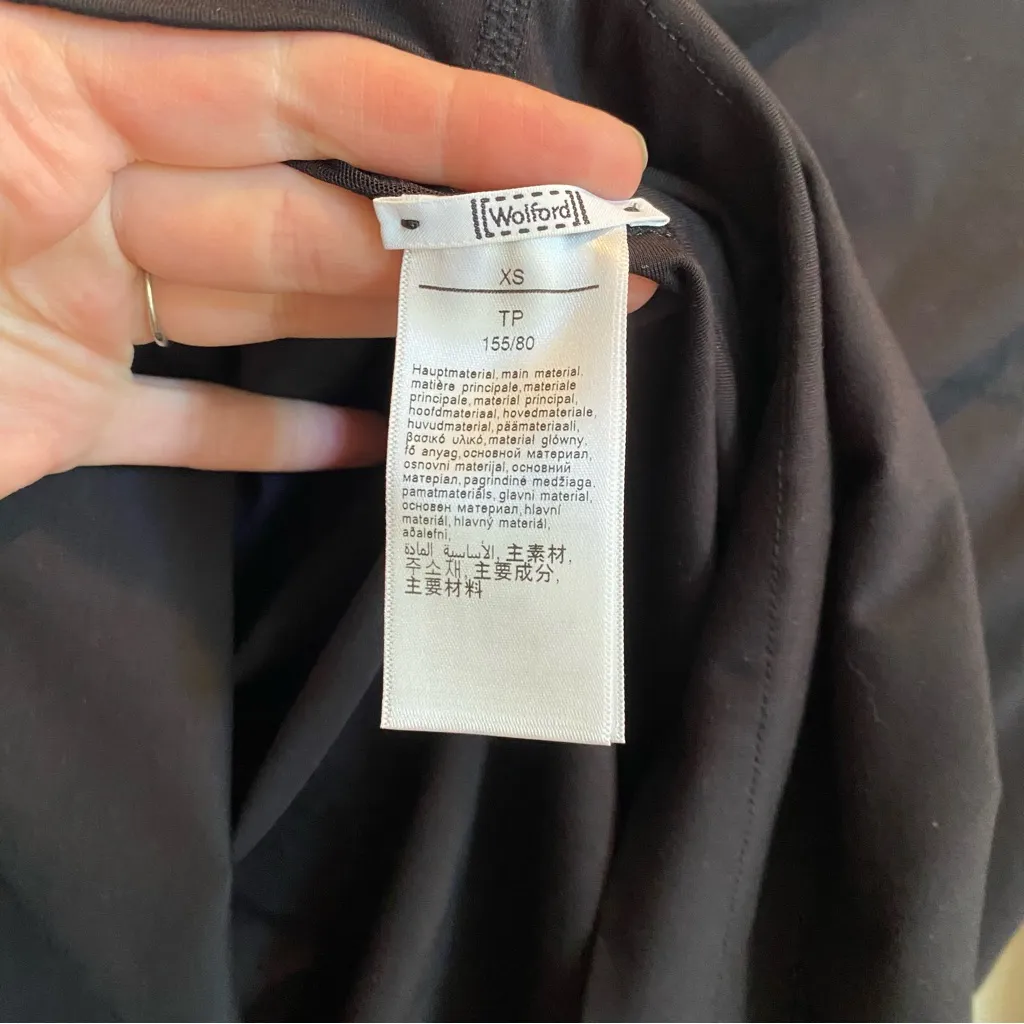 Wolford‎ Saraya Pullover Black Hooded Long Sleeve Pure fabric & mesh size xs - Image 5
